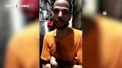 Mısır'ın İskenderiye kentinde şiddetli yağmur ve dolu etkili oldu