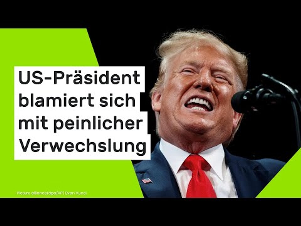 Donald Trump: Er kämpft um jeden Satz - US-Präsident blamiert sich mit peinlicher Verwechslung