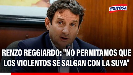 Marcha del 14 de noviembre: "No permitamos que los violentos se salgan con la suya", indica Renzo Reggiardo