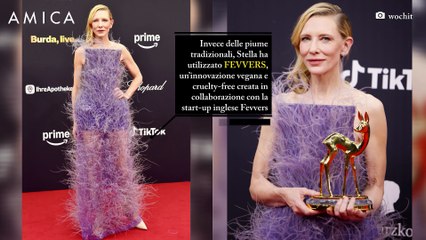 Piume? No grazie. Cate Blanchett indossa la nuovissima alternativa eco-friendly