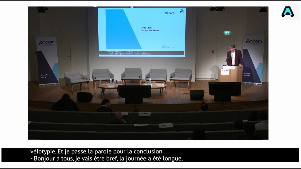 Journée d'études 2025 de l'Arcom : mot de clôture
