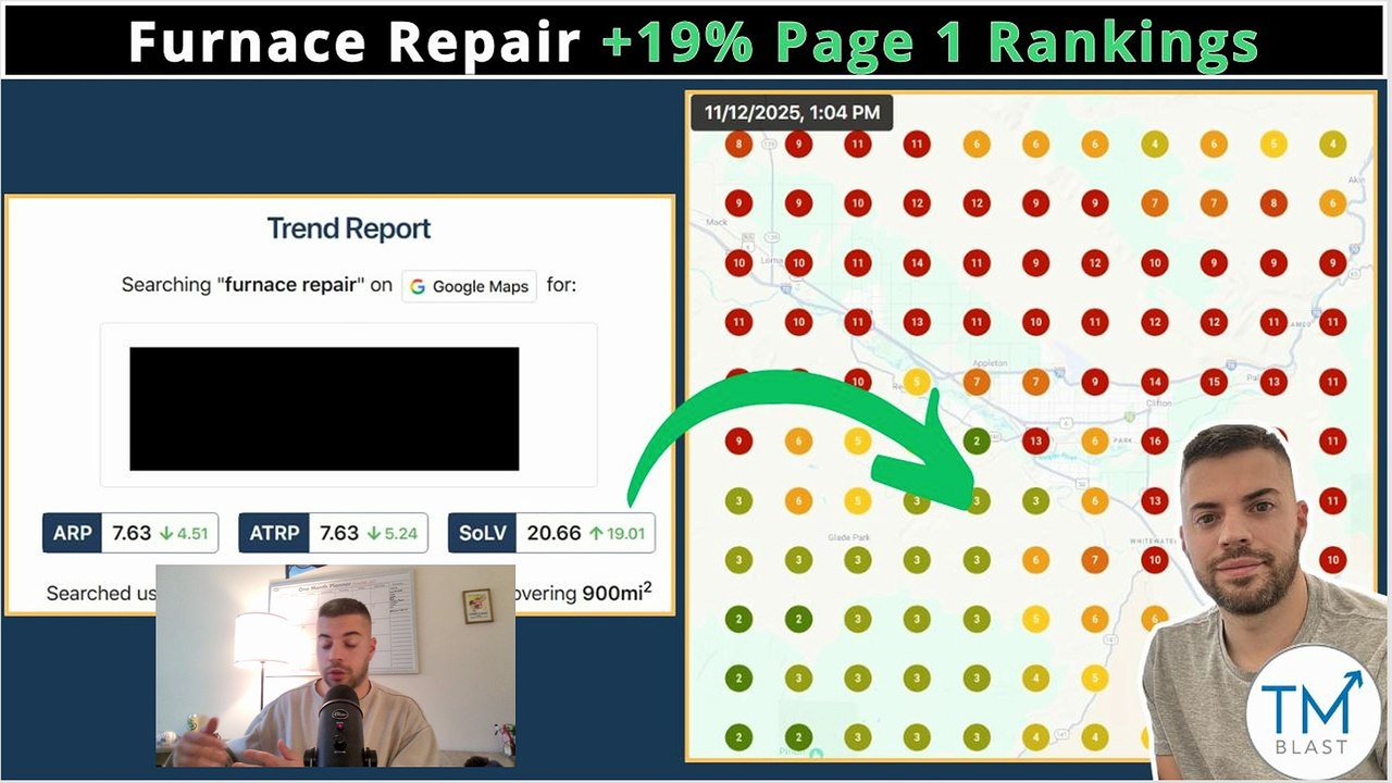 19% Page 1 Ranking Increase for Furnace Repair