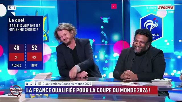 Emission TV : L'Equipe du Soir sur L'Equipe TV Débrief CDM 2026 Qualif France 4-0 Ukraine (extrait d'émission, Fr , 13 Nov 2025)