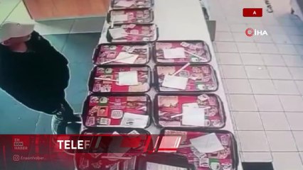 Adana'da yemek tepsisindeki cep telefonunu böyle çaldı