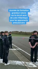 Le circuit de Loire-Atlantique a accueilli l’intégralité des promotions d’apprentis ambulanciers pour une journée de formation grandeur nature à la sécurité routière 🏁