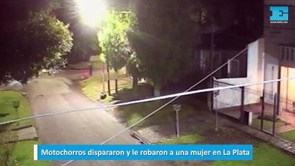 Motochorros dispararon y le robaron a una mujer en La Plata