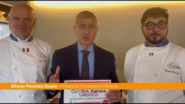 Pecoraro Scanio Massimo impegno per la cucina italiana patrimonio Unesco