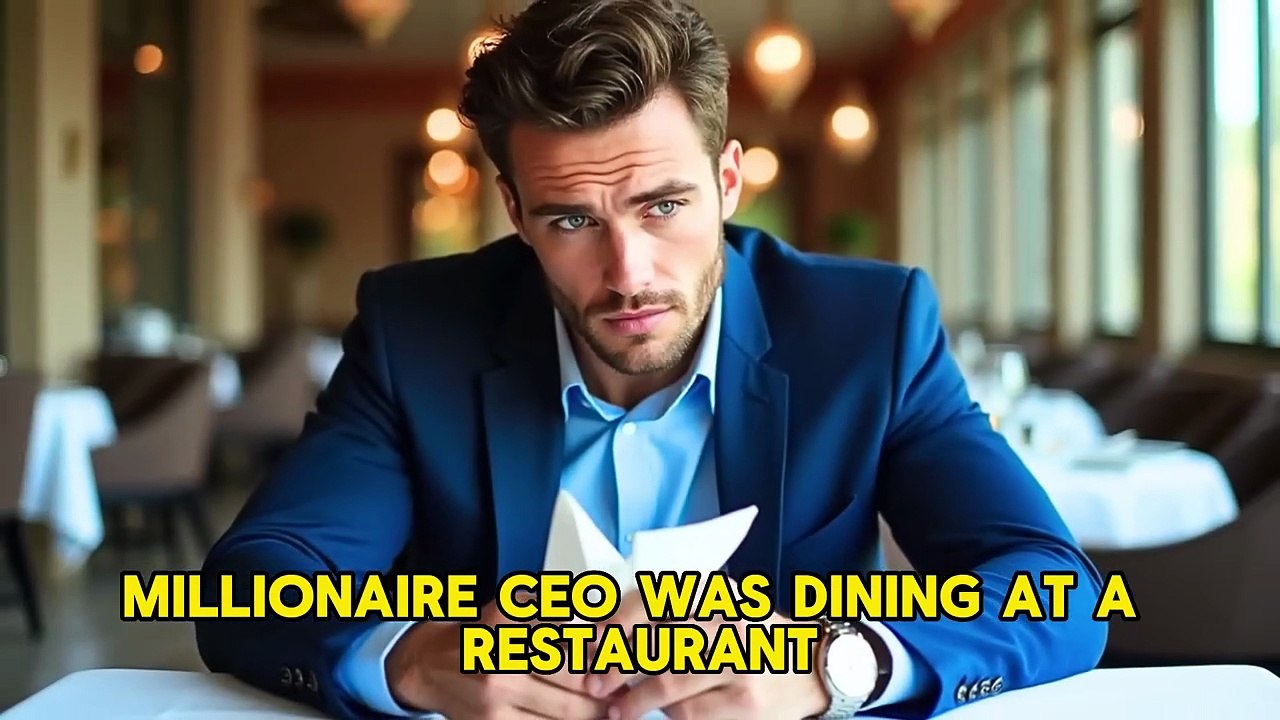 “Millionaire CEO Cries After Little Girl Writes on His Napkin”