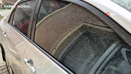 Tekirdağ'da gökten çamur yağdı