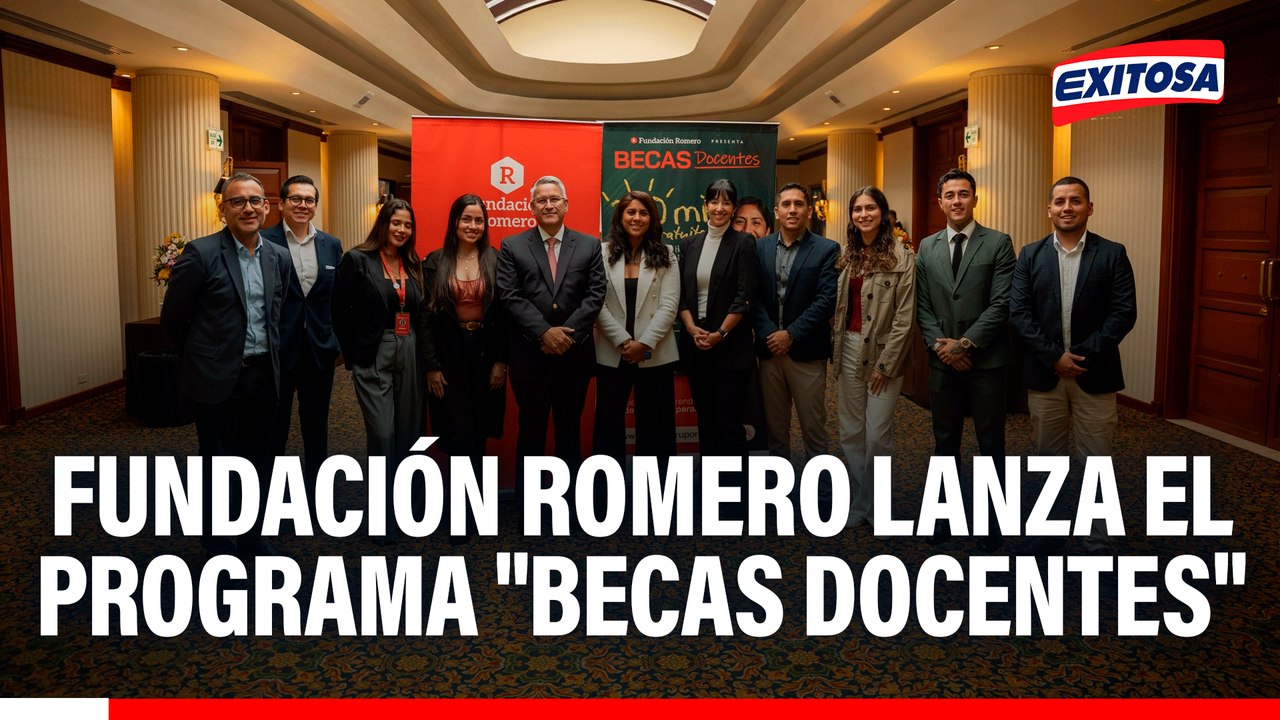 Fundación Romero lanza el programa "Becas Docentes": Ofrece 250 mil becas gratuitas de capacitación