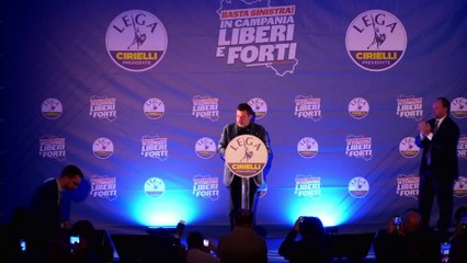 Salvini -  Salerno, presentazione dei candidati della Lega alle elezioni (13.11.25)