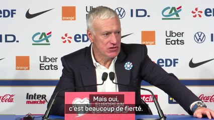 Deschamps : "Il y a beaucoup de fierté"