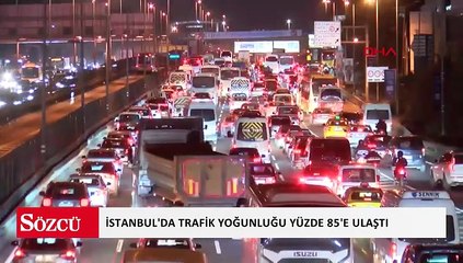İstanbul'da trafik yoğunluğu yüzde 85'e ulaştı