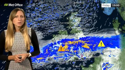 Met Office Friday Evening National Weather Forecast 14/11/2025