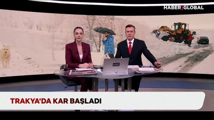 Trakya'da kar yağışı başladı