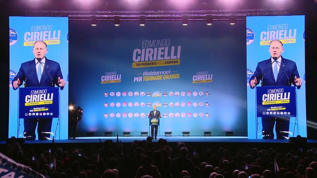 Cirielli - Intervento del candidato presidente alla Regione Campania Edmondo Cirielli Palapartenope, Napoli (14.11.25)