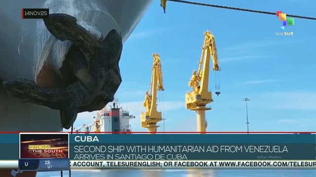 Cuba, second ship with humanitarian aid from Venezuela arrives in Santiago de Cuba