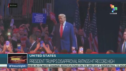 United States, president Trump's disapproval ratings hit record high