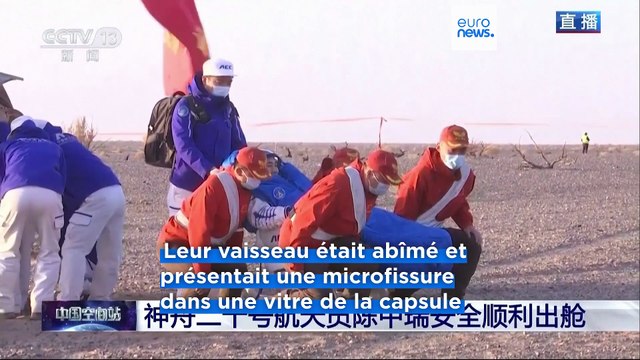 Les trois astronautes chinois coincés dans la station spatiale sont rentrés sur Terre