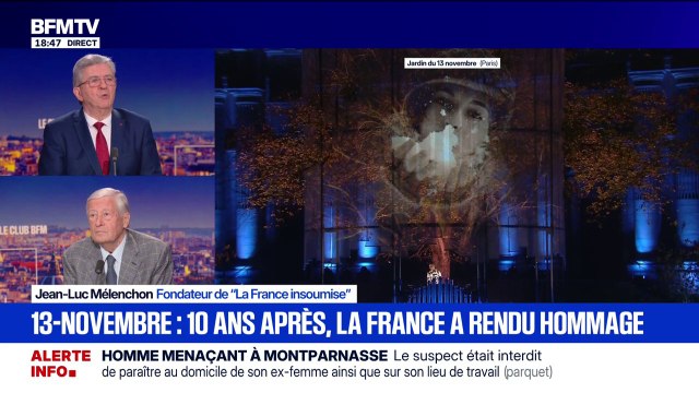 Hommage du 13-novembre: Il y a une force de volonté d'être le peuple français , déclare Jean-Luc Mélenchon, fondateur de LFI