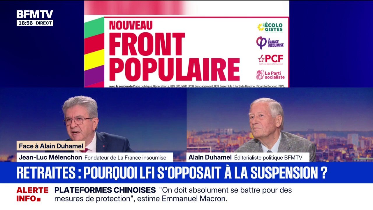 Pour Jean-Luc Mélenchon, fondateur de LFI, "les socialistes sur la terre entière sont engagés dans un système de grande coalition"