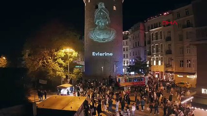 Galata Kulesi'nde kültürel mirasların görselleri yansıtıldı