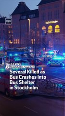 Several Killed as Bus Crashes Into Bus Shelter in Stockholm