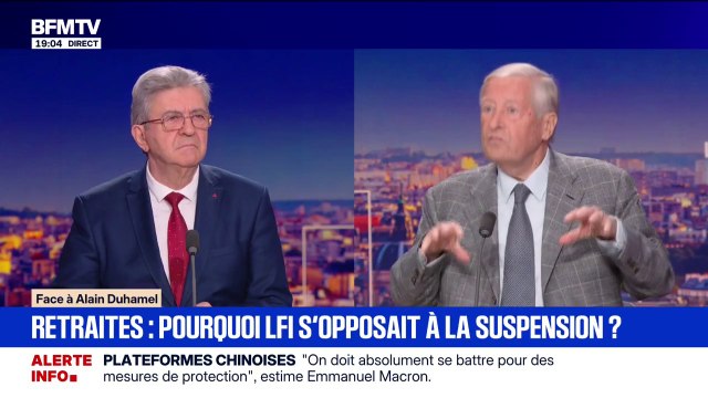 C'est une arnaque : Jean-Luc Mélenchon, fondateur de LFI, explique pourquoi les députés insoumis ont voté contre la suspension de la réforme des retraites