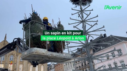 Un sapin en kit pour la place Léopold à Arlon