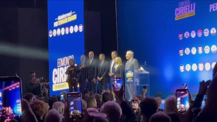 Regionali Campania, i leader del centrodestra a Napoli per Cirielli