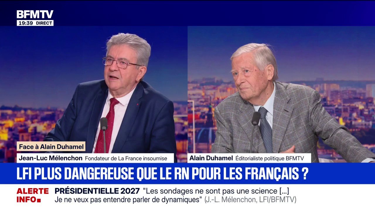 Pour Jean-Luc Mélenchon, fondateur de LFI, "le monde est en train de basculer"