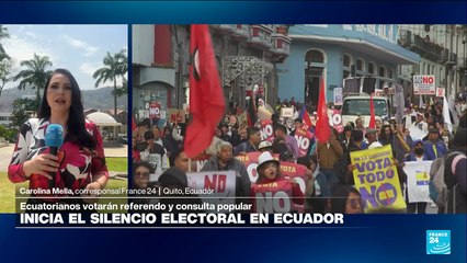 Comienza el silencio electoral en Ecuador de cara al referendo y consulta popular