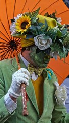 A Man With a Flower Face 🌸 | Surreal Floral Art | Aesthetic Creative AI Art Video