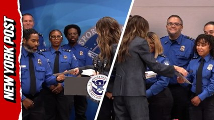 Kristi Noem hands out $10K bonus checks to TSA agents after 43-day shutdown