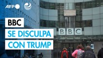 Presidente de la BBC se disculpa con Trump por montaje engañoso