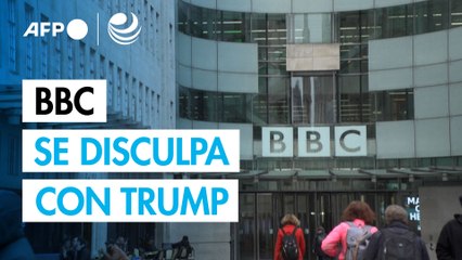 Presidente de la BBC se disculpa con Trump por montaje engañoso