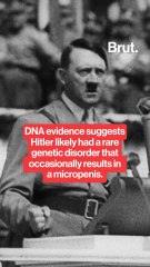 New DNA evidence suggests Hitler likely had a genetic disorder that occasionally results in micropenises.