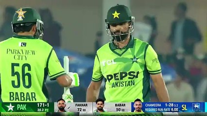 PAK vs SL ODS 2025 (2nd inning)