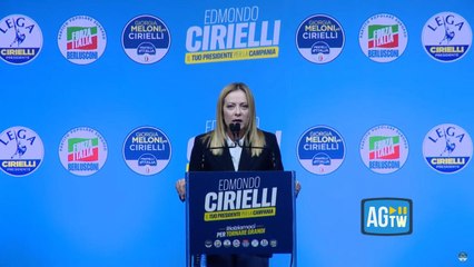 Meloni: «Cirielli alternativa a voltagabbana e fritture di pesce»