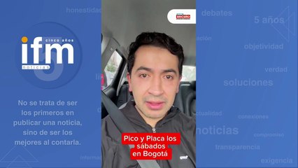 Concejal Briceño criticó medida de pico y placa de Galán los sábados