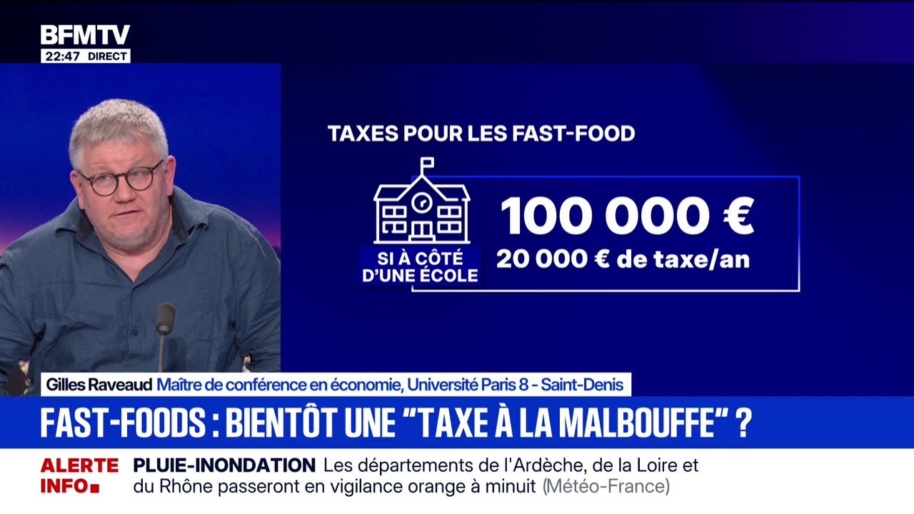 Une taxe pour les fast-foods: "Les prix structurent absolument nos vies", déclare Gilles Raveaud, maître de conférence en économie