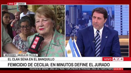 La abuela de Cecilia habló sobre la espera de la condena a los Sena