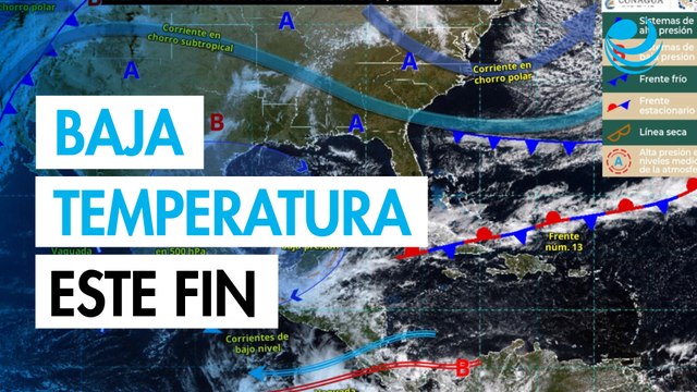 Frente frío 14 traerá lluvias, viento y descenso de temperatura este fin de semana en México