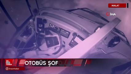 Malatya'da otobüse silahlı saldırı anı kamerada