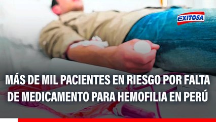 Crisis de salud: Alertan desabastecimiento de medicamento para más de mil pacientes con hemofilia