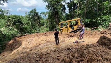 Palm Terrace Opening Project Using D6R XL Bulldozer