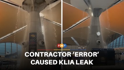 MAHB blames contractor for ‘error’ causing KLIA water leak