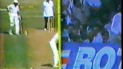 Laxman Sivaramakrishnan 1 for 40 vs Pakistan 2nd Match at Sharjah, Nov 17 1985  Rothmans Sharjah Cup