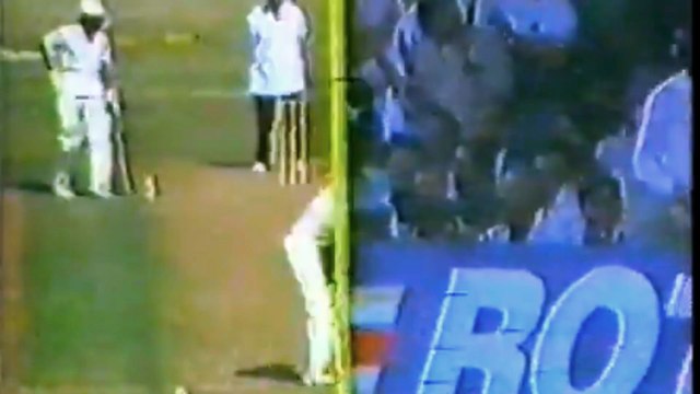 Laxman Sivaramakrishnan 1 for 40 vs Pakistan 2nd Match at Sharjah, Nov 17 1985 Rothmans Sharjah Cup