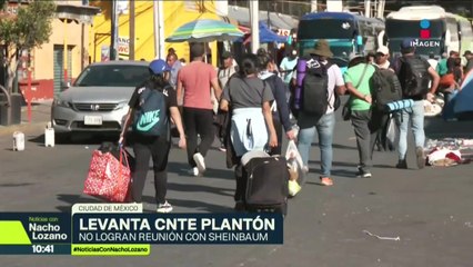 Maestros de la #CNTE levantaron el plantón en la Cámara de Diputados